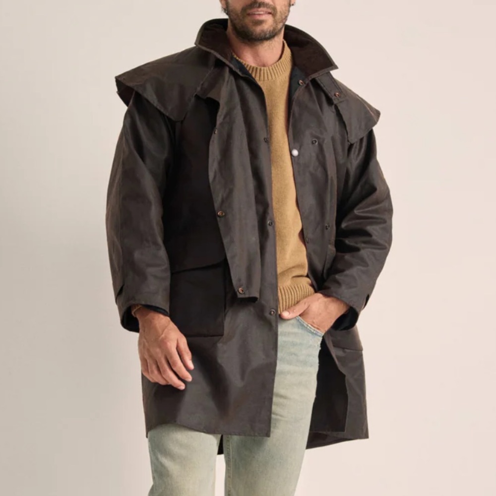 Driza-bone Australia Short Weatherall Coat with Sherpa Wool Liner | XS